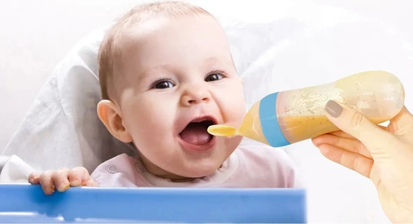 Babyjem Sıkmalı Kaşık Mavi - Resim 3