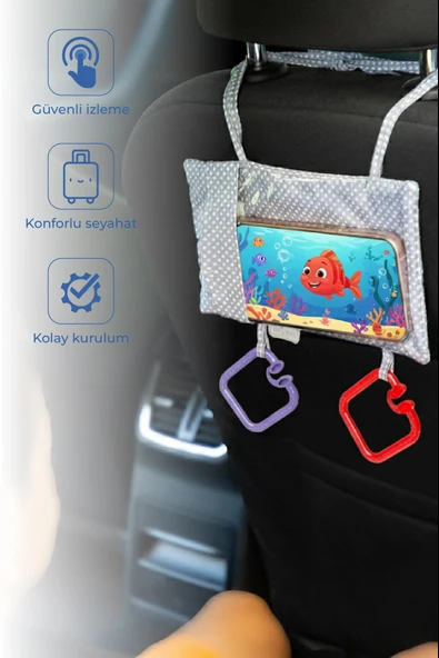 Babyjem 499 Araç Içi Telefon Askılığı Gri Puanlı ürün görseli 1
