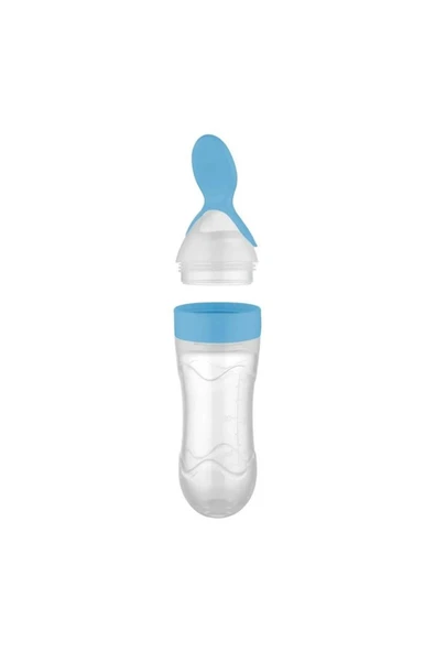 Babyjem Sıkmalı Kaşık Mavi - Resim 2