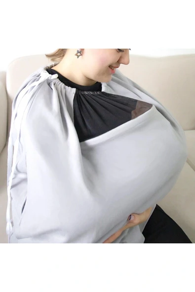 Babyjem Tül Pencereli - Emzirme Önlüğü & Ana Kucağı Örtüsü 2in1 ürün görseli 1