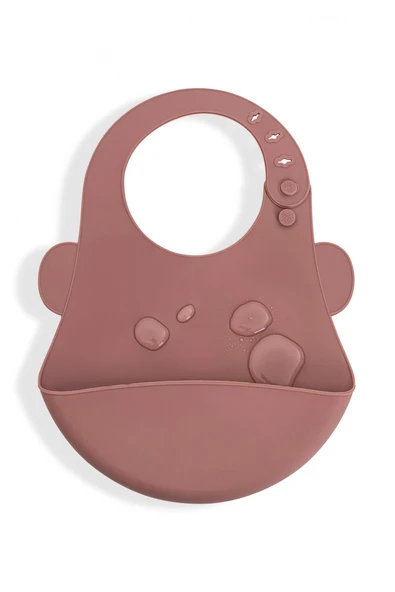 Babyjem Silikon Önlük Mocha - Resim 3