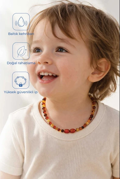 Babyjem Kehribar Bebek Kolyesi 587 Multicolor ürün görseli 1