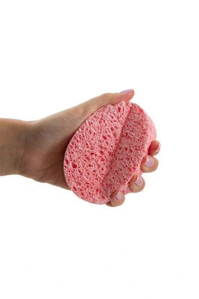 Babyjem Banyo Süngeri Selülozik Pembe ürün görseli 1