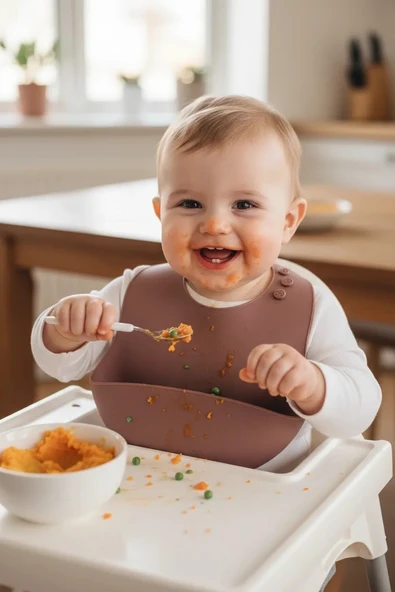 Babyjem Silikon Önlük Mocha ürün görseli 1