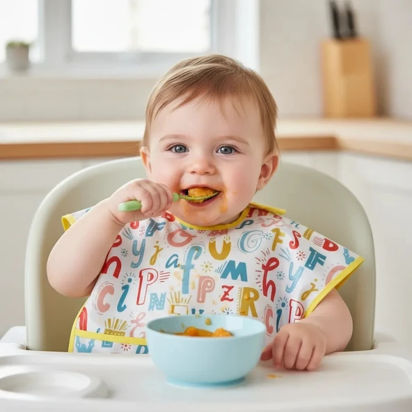 Babyjem Baskılı Blw Kolsuz Önlük 788 Harf Desen ürün görseli 1