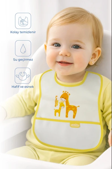 Babyjem poli Muşamba Önlük Küçük Sarı ürün görseli 1