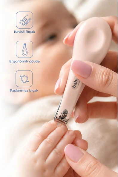 Babyjem Pembe Kolay Kavrama Tırnak Makası ürün görseli 1