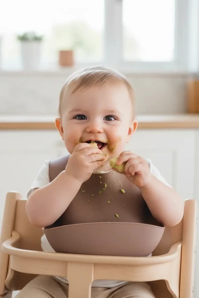 Babyjem Silikon Önlük Latte ürün görseli 1
