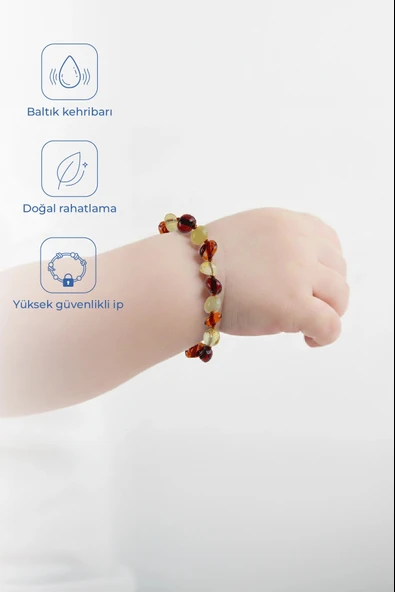 Babyjem Baby Jem Kehribar Bebek Bilekliği Multicolor ürün görseli 1