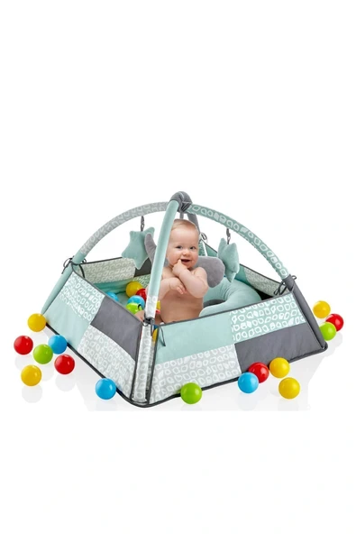 Babyjem 690 Oyuncaklı Toplu Oyun Halısı/ Yeşil ürün görseli 1