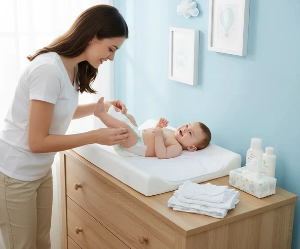 Babyjem Kundaklı Alt Değiştirme Ekru ürün görseli 1