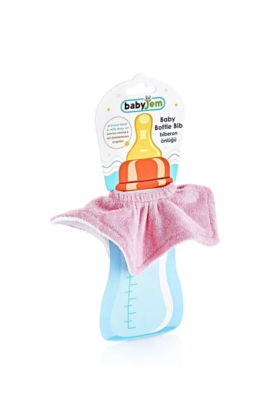 Babyjem Biberon Önlüğü Pembe ürün görseli 1