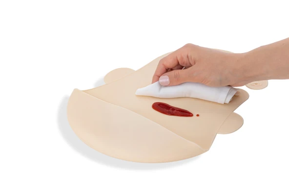 Babyjem Silikon Önlük Ekru - Resim 4
