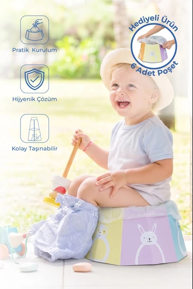 Babyjem Karton Seyahat Lazımlığı Desenli ürün görseli 1
