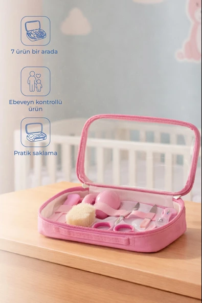 Babyjem Bebek Bakım Seti 7'li /pembe ürün görseli 1