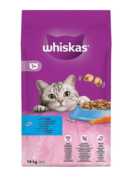 Whiskas Ton Balıklı ve Sebzeli Yetişkin Kedi Maması 14 ürün görseli 1