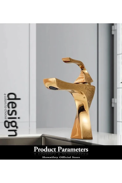 OEM Banyo Lavabo Bataryası Gold Altın Dore Renk 7 Yıl Garantili İthal Yeni Tasarım. ürün görseli 1