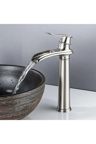 OEM Banyo Çanak Lavabo Bataryası Mat Krom Nikel Renk Yeni Tasarım 7 Yıl Garantili Ithal ürün görseli 1