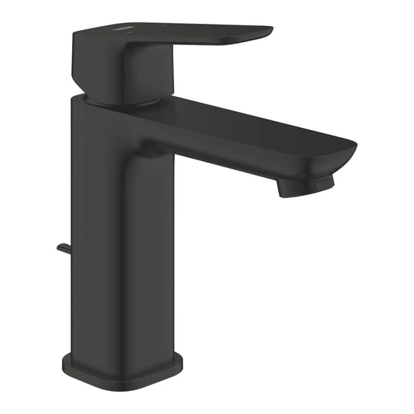 Grohe Cubeo Lavabo Bataryası, Mat Siyah, M-Boy (Sifon Kumandalı) 1017492430 ürün görseli 1