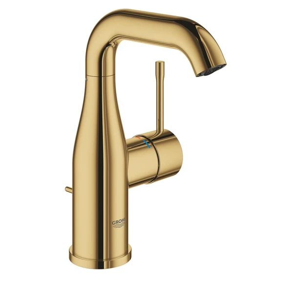 Grohe Essence New Lavabo Bataryası, Sifon Kumandalı, Altın, 24173GL1 ürün görseli 1