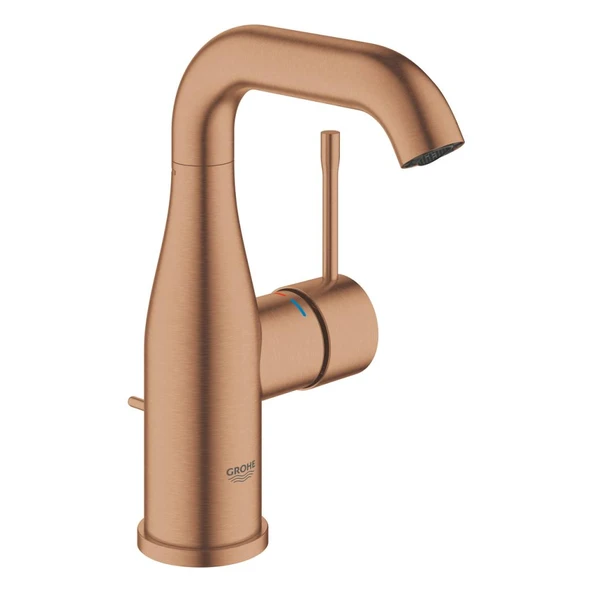 Grohe Essence New Lavabo Bataryası, Sifon Kumandalı, Fırçalı Bakır, 24173DL1 ürün görseli 1