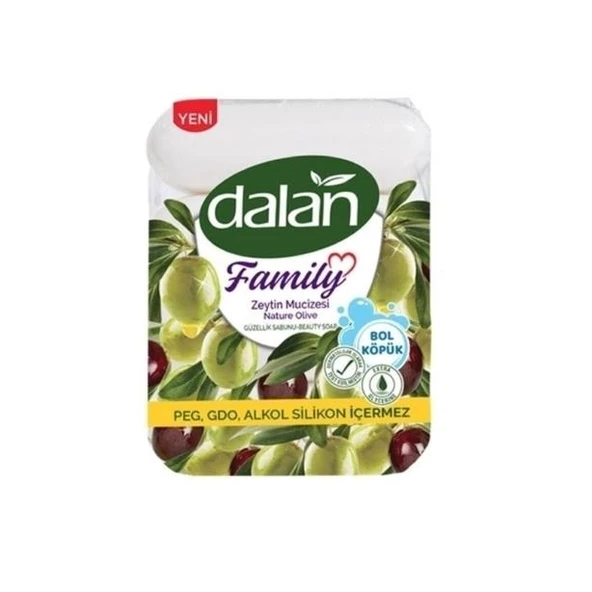 Dalan Family Zeytin Mucizesi Güzellik Sabunu 75 g x 4 Adet ürün görseli 1