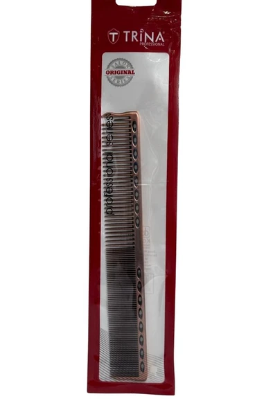 Trina Alüminyum Saç Tarağı Premium 19,5 cm Bronz Renk ürün görseli 1