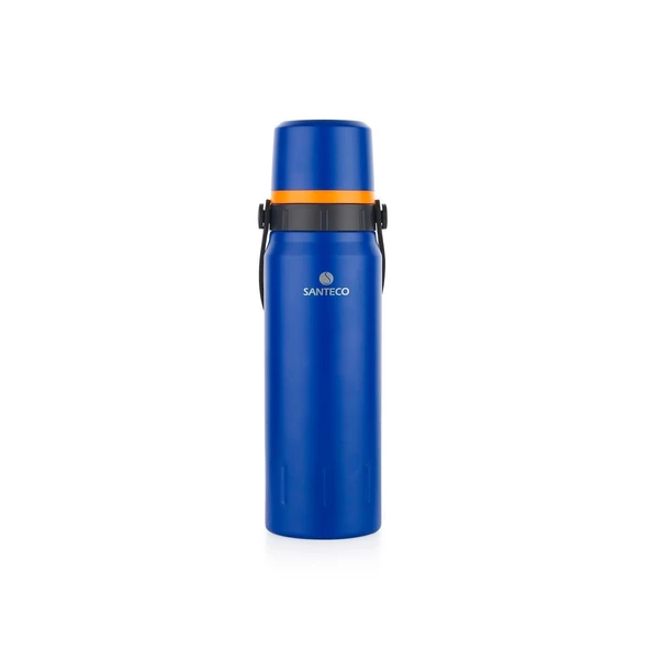 Çelik Termos 1200 ML Mavi ve Kamp Sehpası - Resim 2