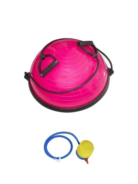 Yarım Denge Topu Pilates Aleti – Direnç Lastikli Bosu Ball, Fitness ve Egzersiz Bosu Topu ürün görseli 1