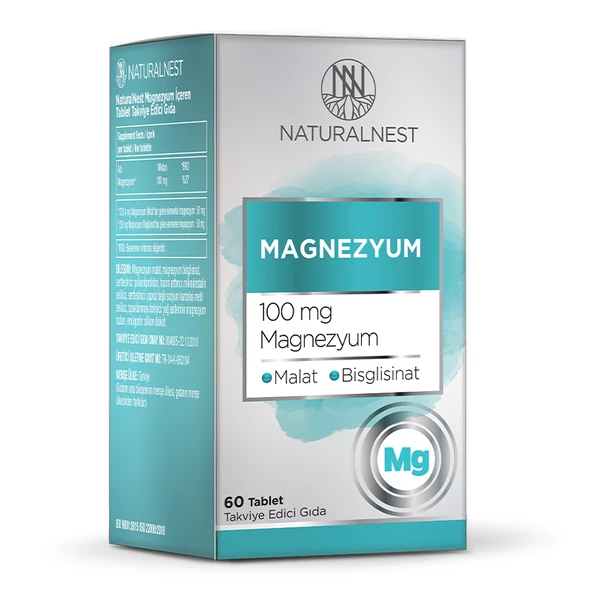 Naturalnest Magnezyum 60 Tablet ürün görseli 1