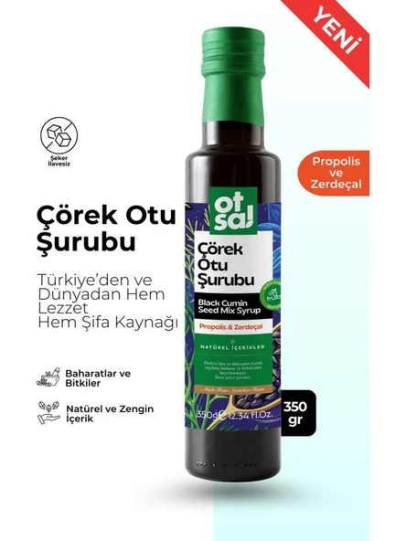 Otsa Çörek Otu Şurubu 350 g | Propolis Zerdeçal ürün görseli 1