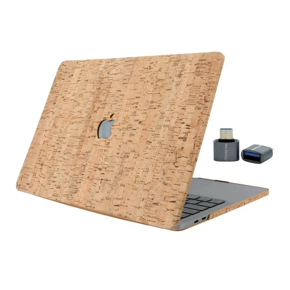 MacBook Air 13 Ahşap Dokulu Sert Hard Case İnce Hafif Koruma M1 ve Intel 2018-2020 Uyumlu ürün görseli 1