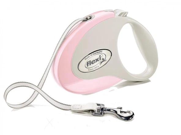Flexi Steyle Otomatik Pembe Şerit Gezdirme Medium 5 Metre ürün görseli 1