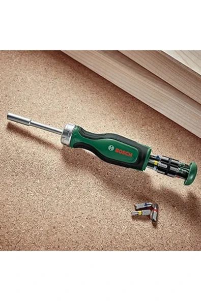 Bosch 12 parça Cırcır Tornavida Seti - Resim 3