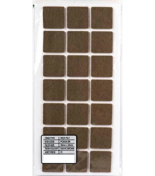 Masa - Sandalye Altı Keçe 30*30mm ürün görseli 1