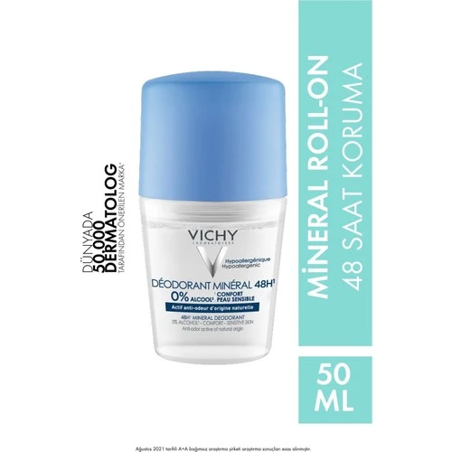 Vichy 48 Saat Etkili Mineral Roll-on Deodorant 50 ml ürün görseli 1