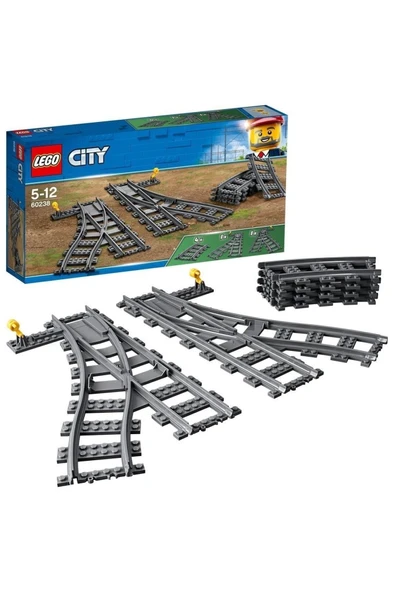 LEGO ® City Değiştiren Makaslar 60238 - Tren Seven Çocuklar için Yaratıcı Oyuncak Yapım Seti(8 Parça) ürün görseli 1