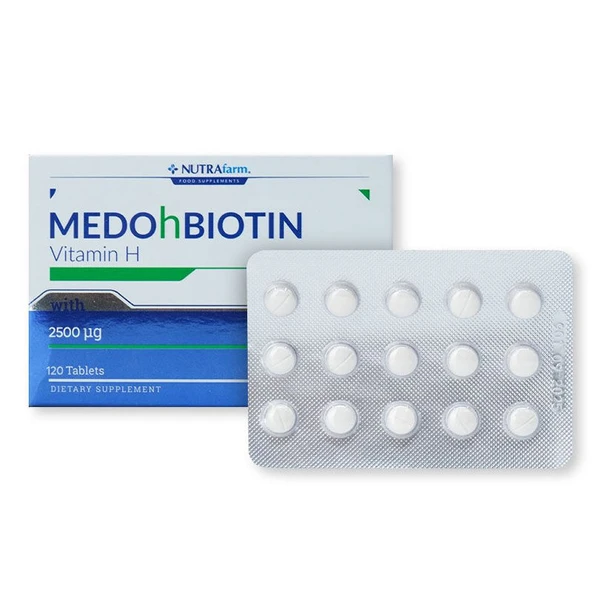 Dermoskin Medohbiotin Biotin 2,5mg 120 Tablet ürün görseli 1