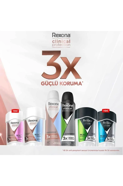 Rexona Clinical Protection Shower Clean 45 ml - Resim 7