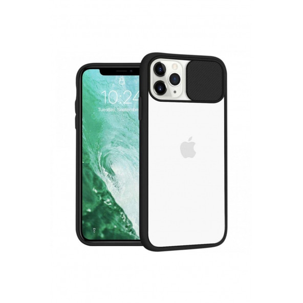 iPhone 13 Pro Max Kamera Korumalı Sürgülü Buzlu Mat Kılıf ürün görseli 1