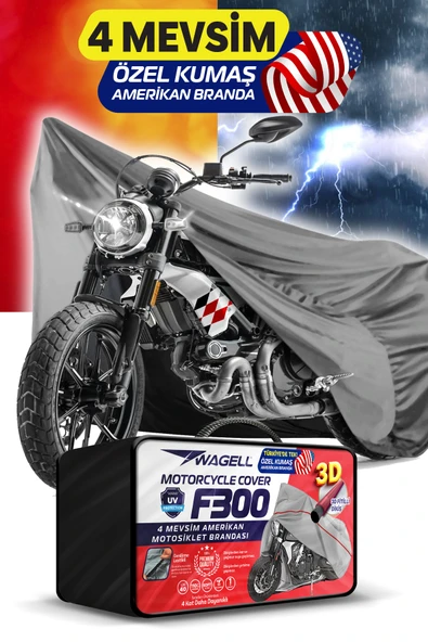 Budge Kanuni Cross 150  Amerikan Fitilli Motosiklet Brandası Çadır Örtü - Miflonlu ürün görseli 1