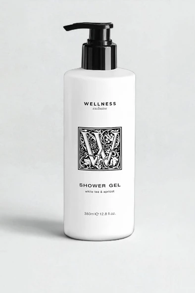 Wellness Exclusive White Tea & Apricot Shower Gel 380 ml – Beyaz Çay ve Kayısı Özlü Duş Jeli ürün görseli 1