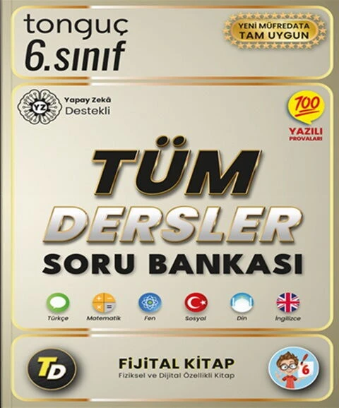 Tonguç Akademi 6. Sınıf Tüm Dersler Soru Bankası ürün görseli 1