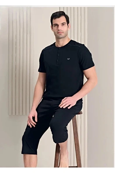 Lacivert Erkek Pijama Takımı XXL  Beden ürün görseli 1