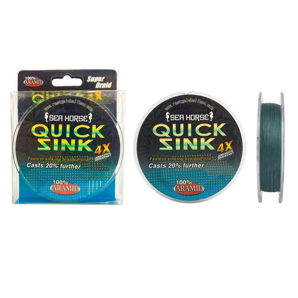 Sea Horse Quick Sink 0,14 Mm 200mt 4x İpek Misina ürün görseli 1