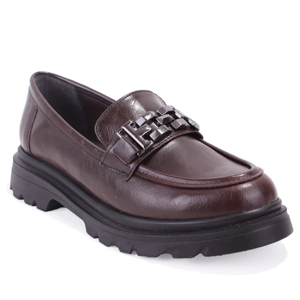 Dagoster DZA07-90801 Kahve Günlük Loafer  Kadın Ayakkabı ürün görseli 1