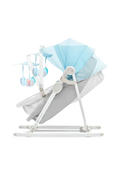 Kinderkraft Unımo Up 5i 1 Arada Ana Kucağı Blue, Sallanan Bebek Koltuğu, Bebek Yatağı, Yenidoğandan ürün görseli 1