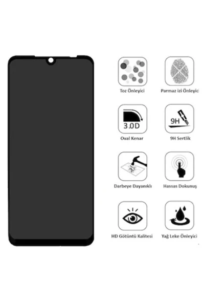 Logis Xiaomi Redmi Note 10 Pro Prıvacy Glass A+ Hayalet Ekran Koruyucu ürün görseli 1