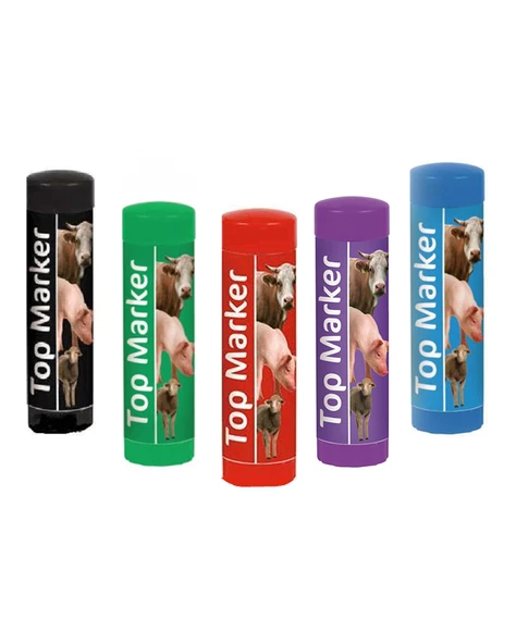 Top Marker Hayvan İşaretleme Kalemi Siyah ürün görseli 1