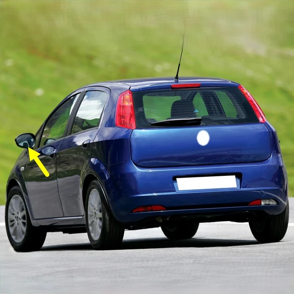 Fiat Grande Punto 2006-2011 Sol Dış Ayna Camı Elektrikli 71740498 ürün görseli 1